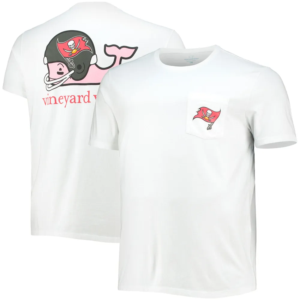 Lids Tampa Bay Buccaneers Vineyard Vines Big & Tall Helmet T-Shirt - White