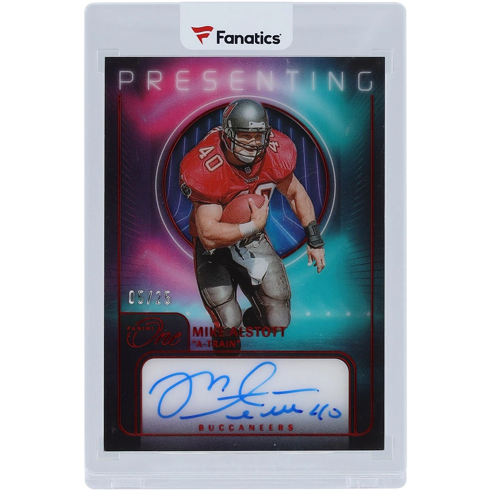Mike Alstott Tampa Bay Buccaneers Autographed 2023 Panini One Presenting #183 #5/25 Card