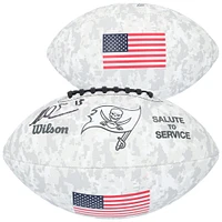Mike Evans Tampa Bay Buccaneers Autographed Wilson 2024 Salute To Service Football 
