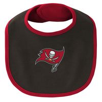 Newborn & Infant Red/Black Tampa Bay Buccaneers Little Champ Three-Piece Bodysuit Bib Booties Set