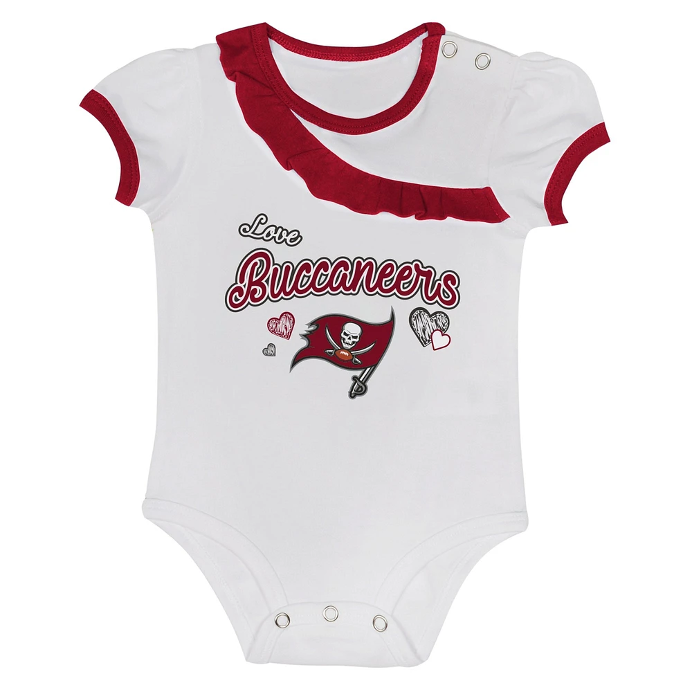 Newborn & Infant Tampa Bay Buccaneers Love My Team Bodysuit Skirt Set