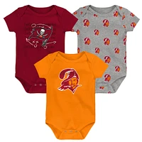 Newborn & Infant Tampa Bay Buccaneers Team Starter 3-Pack Bodysuit Set