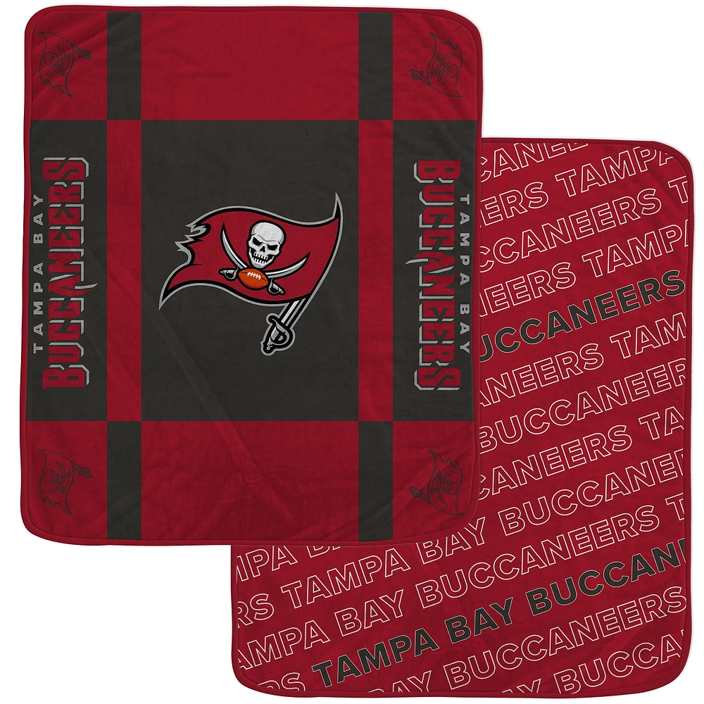 Couverture ultra confortable double face Pegasus Tampa Bay Buccaneers 60" x 70" Reverse Block