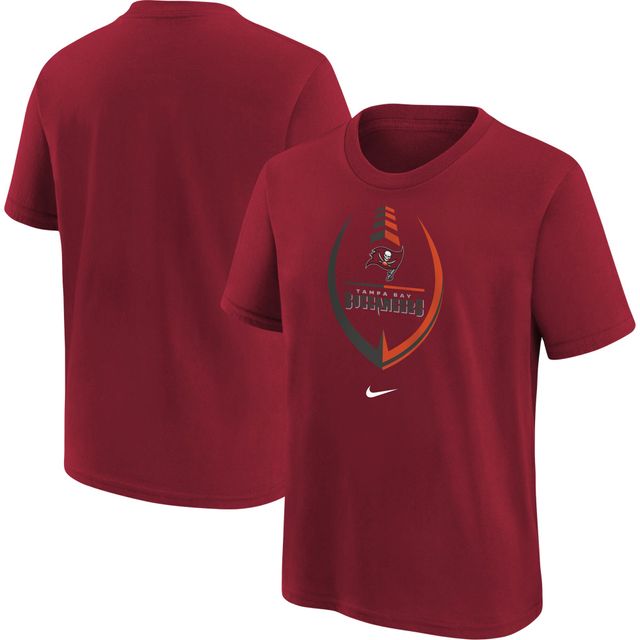 Préscolaire Nike Tampa Bay Buccaneers Icon Wordmark rouge - T-shirt