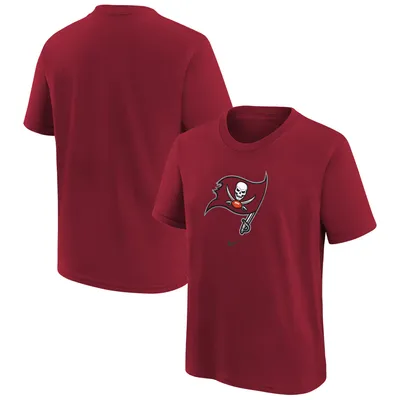 Youth Tom Brady Red Tampa Bay Buccaneers Mainliner Player Name & Number  T-Shirt