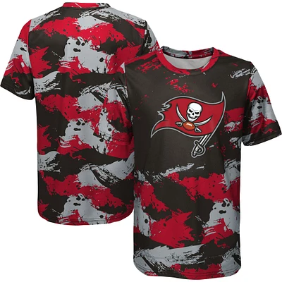 Preschool Red/Pewter Tampa Bay Buccaneers Cross Pattern T-Shirt