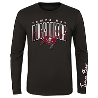 Ensemble de t-shirts préférés des fans Buccaneers Tampa Bay rouge/étain préscolaire