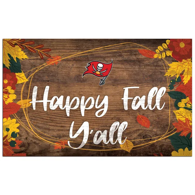 Lids Tampa Bay Buccaneers 11'' x 19'' Happy Fall Y'all Sign