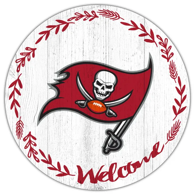 Tampa Bay Buccaneers 12'' Sugar Skull Sign