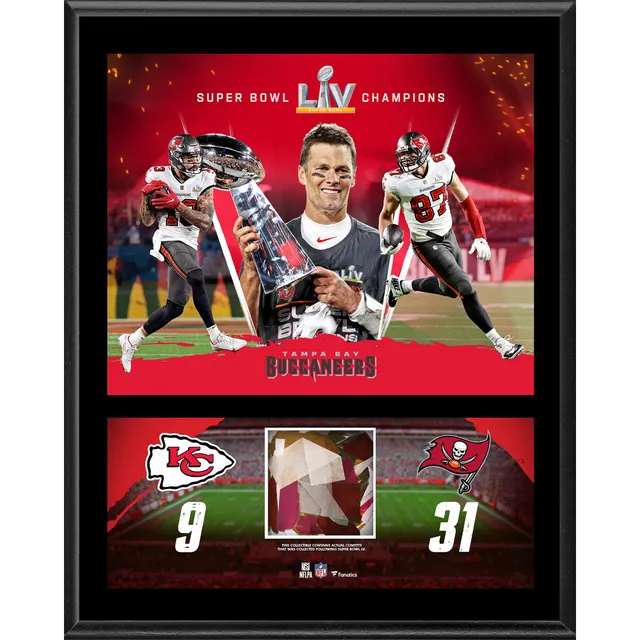 Leonard Fournette Tampa Bay Buccaneers 12 x 15 Super Bowl LV Champions Sublimated Plaque with Replica Ticket