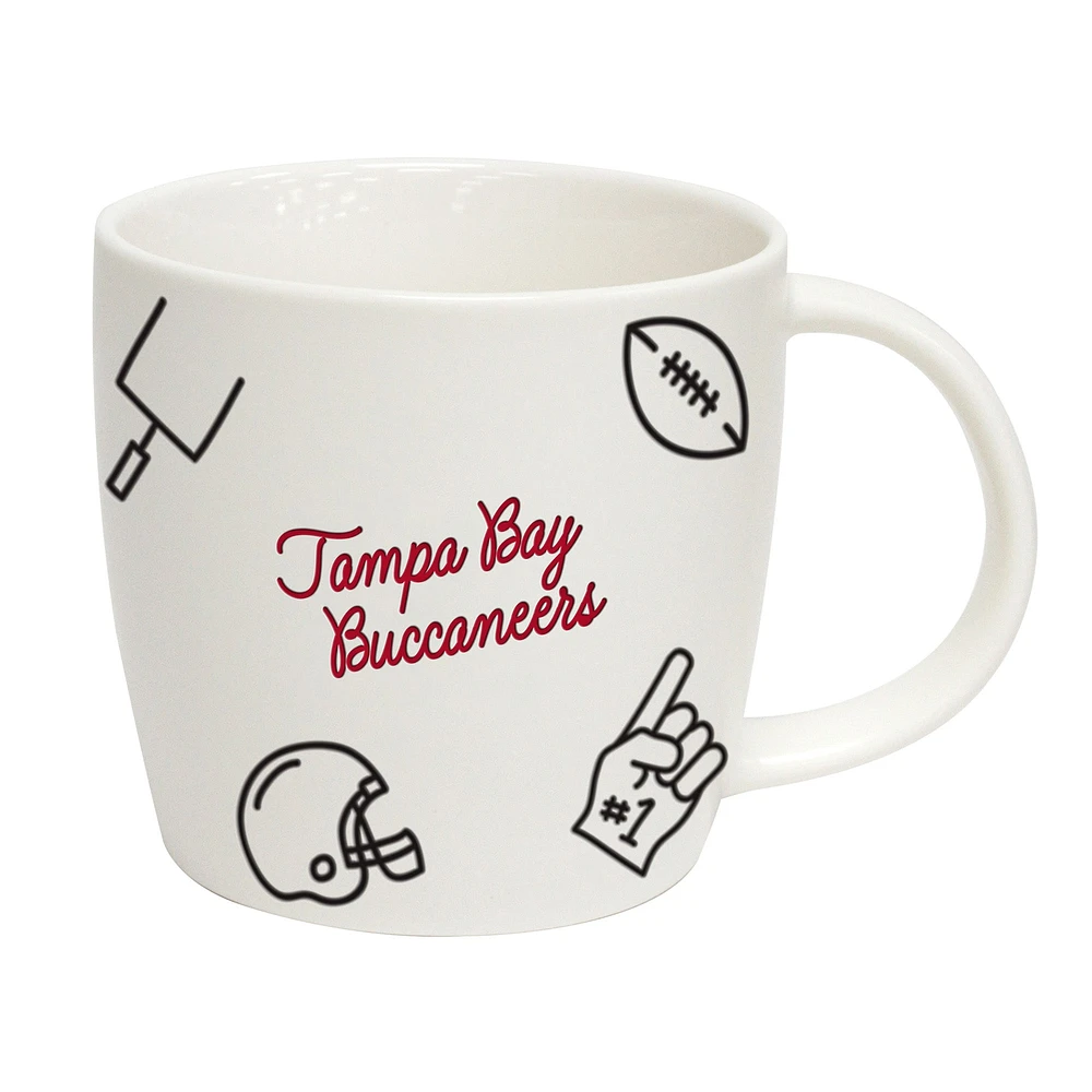 Boucaniers de Tampa Bay 18oz. Tasse de meneur de jeu