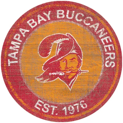 Tampa Bay Buccaneers 24'' Round Heritage Logo Sign