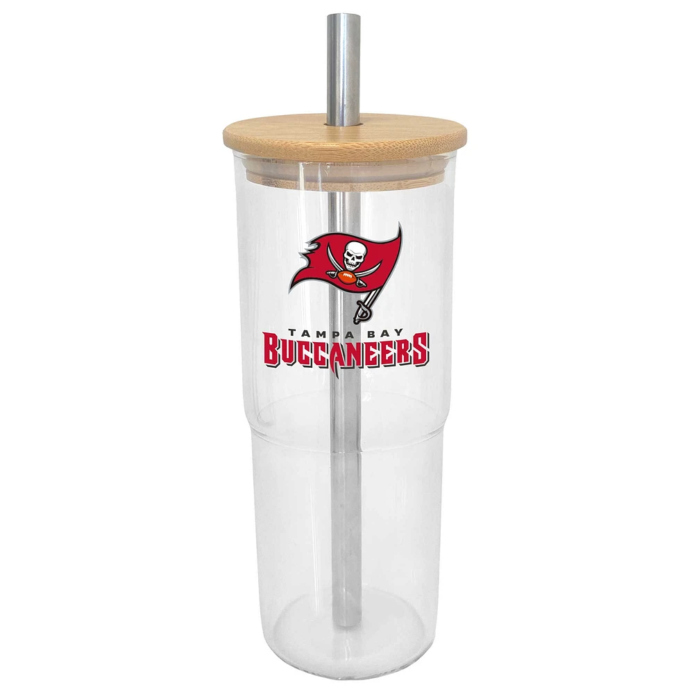 Verre à vin en verre de 24 oz des Buccaneers de Tampa Bay