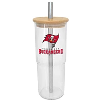 Verre à vin en verre de 24 oz des Buccaneers de Tampa Bay