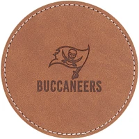 Lot de 4 sous-verres en similicuir des Buccaneers de Tampa Bay