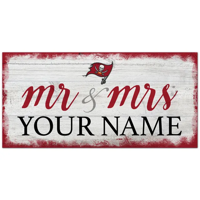 Lids Tampa Bay Buccaneers 6'' x 12'' Mr. & Mrs. Sign