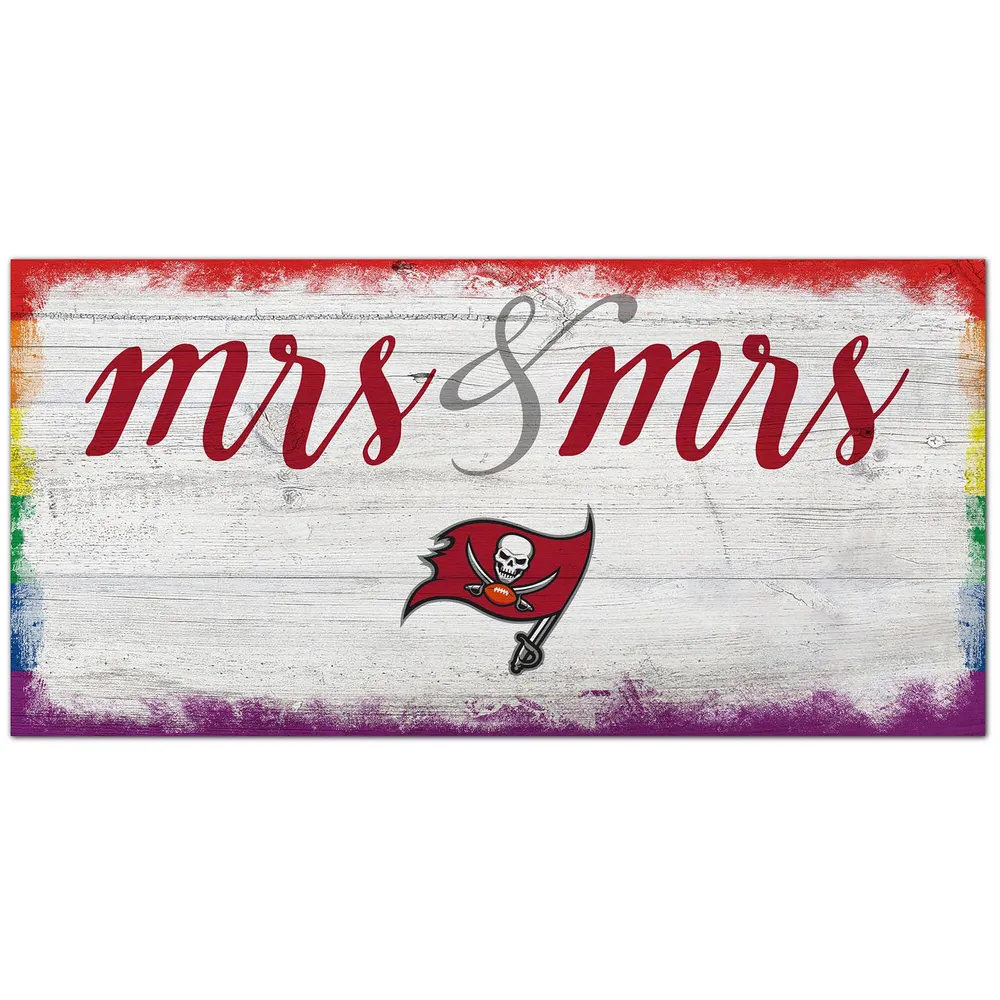 Lids Tampa Bay Buccaneers 6'' x 12'' Mr. & Mrs. Sign