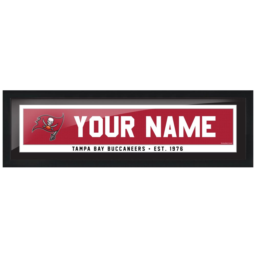 Tampa Bay Buccaneers - 6'' x 22'' Personalized Framed Art