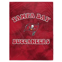 Tampa Bay Buccaneers 60'' x 70'' Couverture Sherpa en flanelle tie-dye à bulles