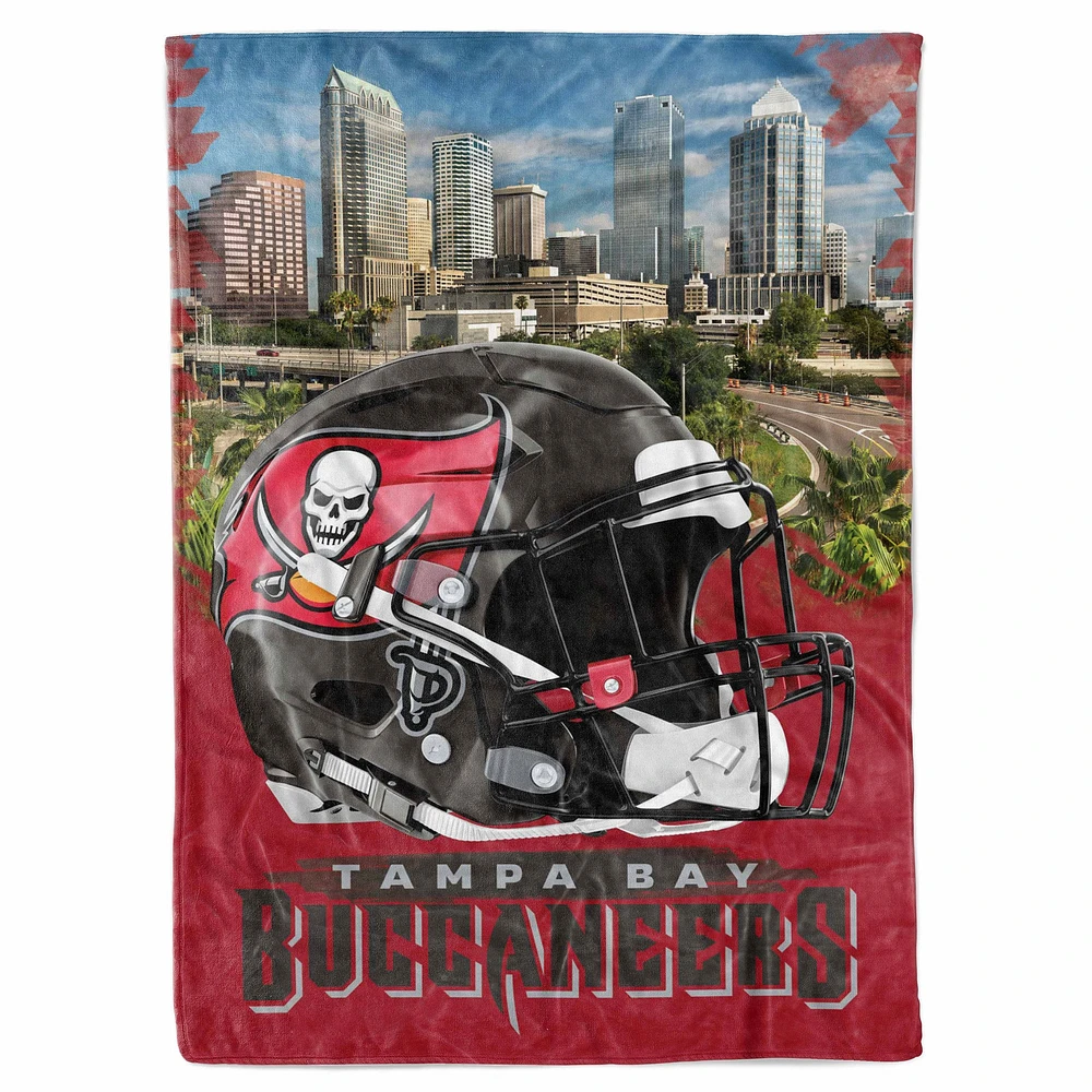 Couverture de croquis de la ville des Buccaneers de Tampa Bay 66" x 90"