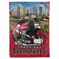 Couverture de croquis de la ville des Buccaneers de Tampa Bay 66" x 90"