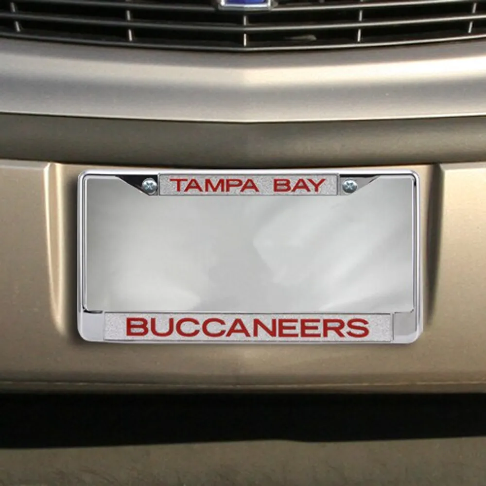 Tampa Bay Buccaneers Colored Silver Glitter Metal Frame