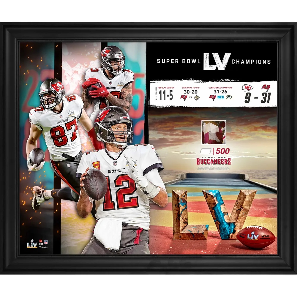 Tampa Bay Buccaneers Framed 15 x 17 Super Bowl LV Champions Team Collage