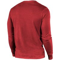 Tampa Bay Buccaneers Majestic Threads Lockup Tri-Blend Long Sleeve T-Shirt - Red