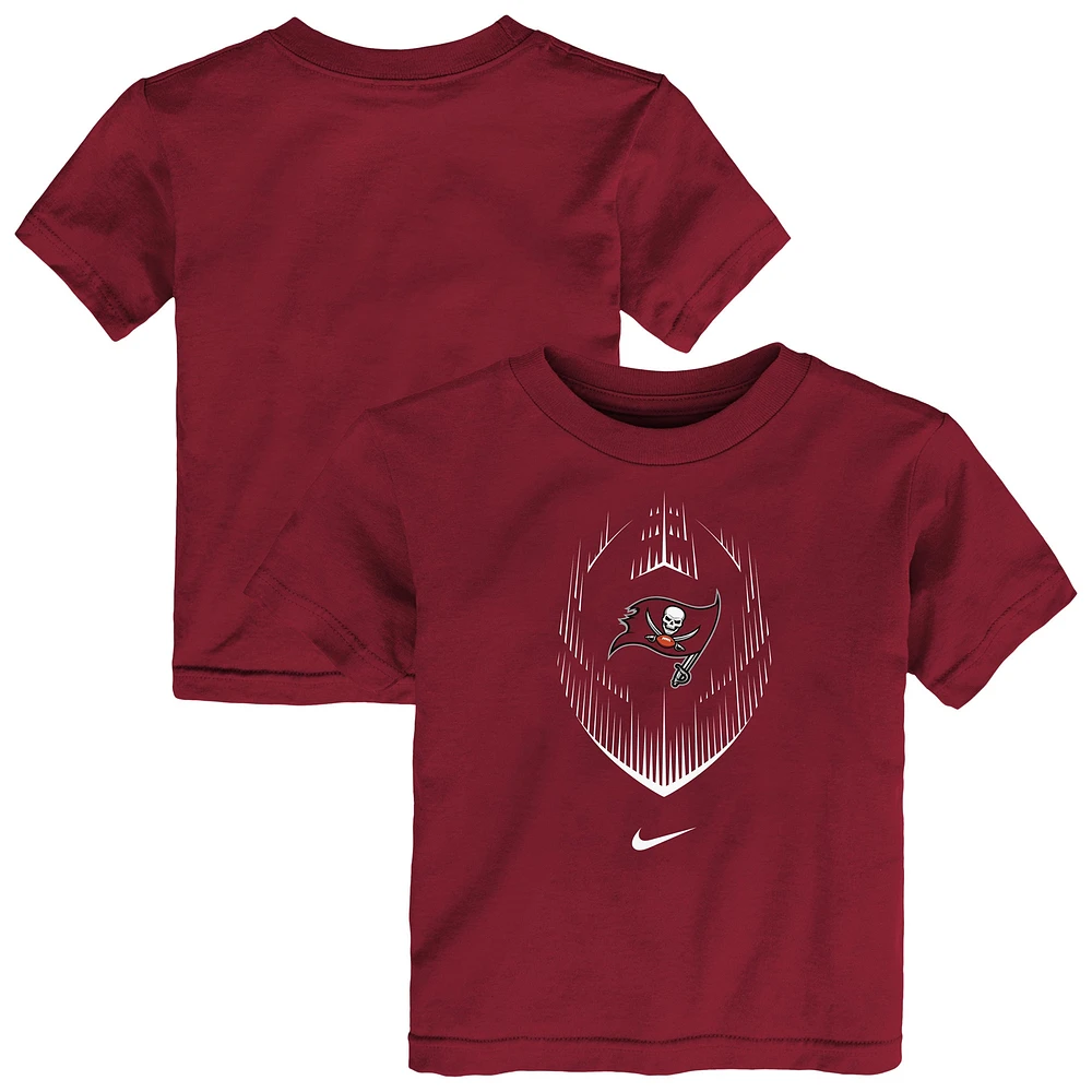 T-shirt Nike rouge pour enfant des Buccaneers de Tampa Bay Legend Icon Performance