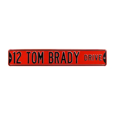 Tom Brady Tampa Bay Buccaneers 36'' x 6'' Player Steel Street Sign