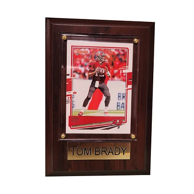 Tom Brady Tampa Bay Buccaneers 4'' x 6'' Plaque with Trading - Card