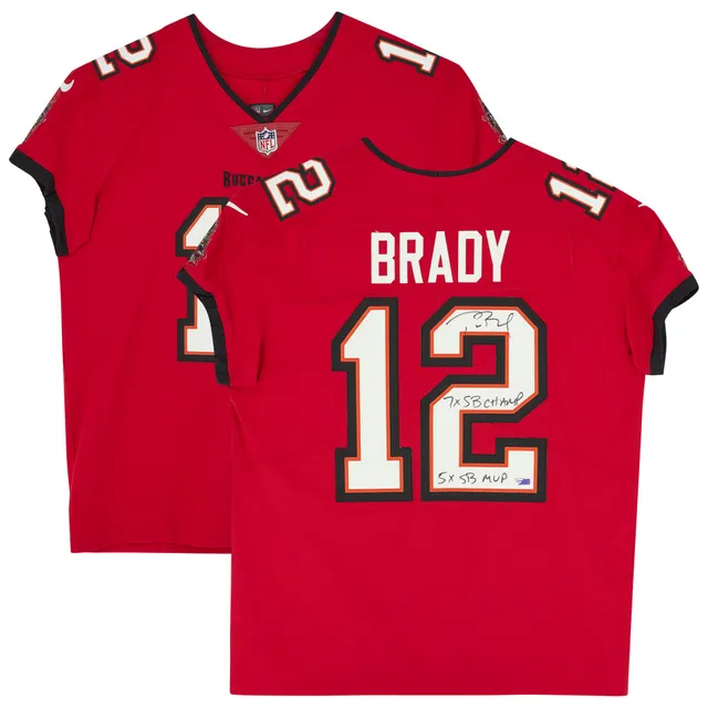 Tampa Bay Buccaneers Tom Brady Autographed Red Nike Elite Jersey