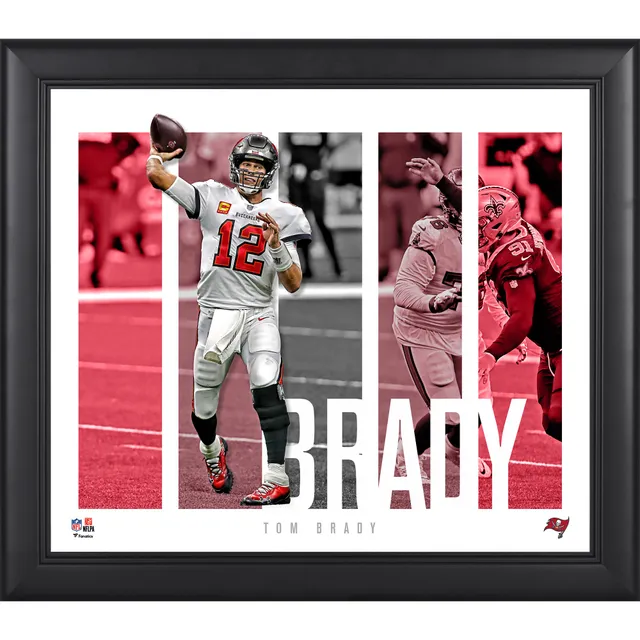 Tampa Bay Buccaneers Tom Brady Fanatics Authentic Framed 15 x 17 Seven  Rings Collage