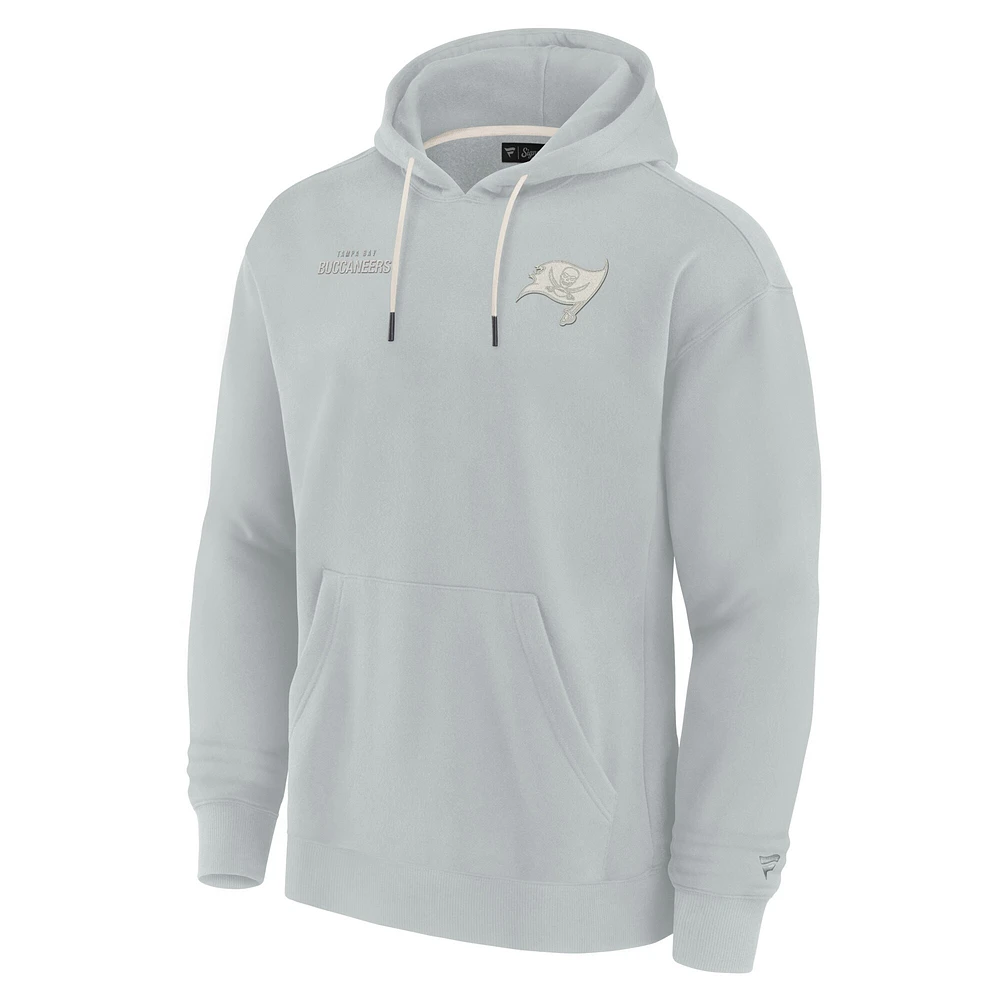 Sweat à capuche unisexe Fanatics gris Tampa Bay Buccaneers Elements super doux en polaire