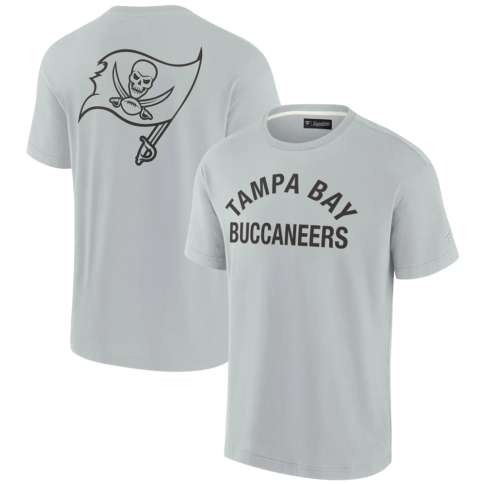 T-shirt unisexe Fanatics gris Tampa Bay Buccaneers Elements super doux à manches courtes