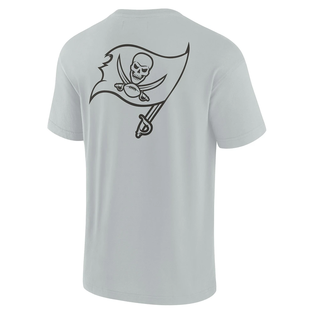 T-shirt unisexe Fanatics gris Tampa Bay Buccaneers Elements super doux à manches courtes