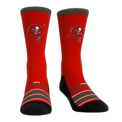 Chaussettes unisexes Rock Em Socks Tampa Bay Buccaneers Gametime Stripe Crew