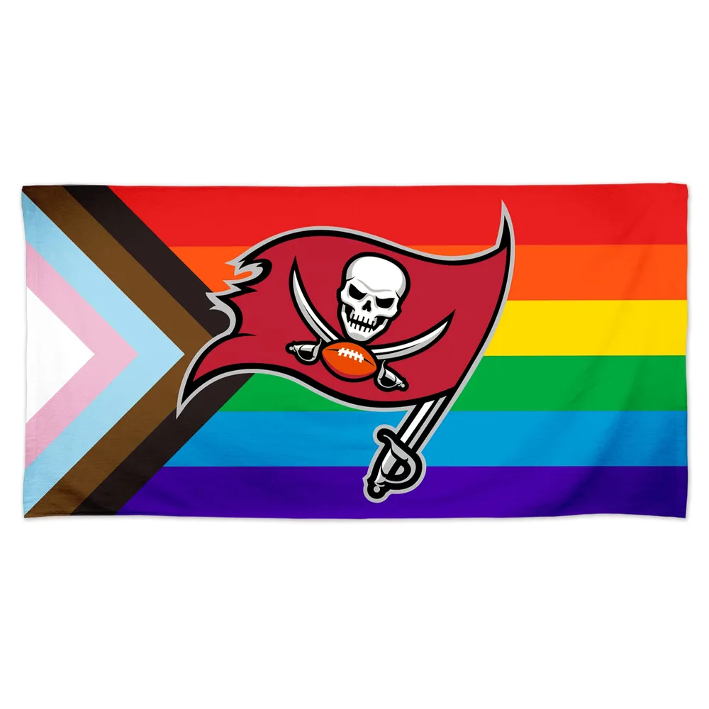 Lids Tampa Bay Buccaneers WinCraft 30'' x 60'' Pride Spectra Beach Towel