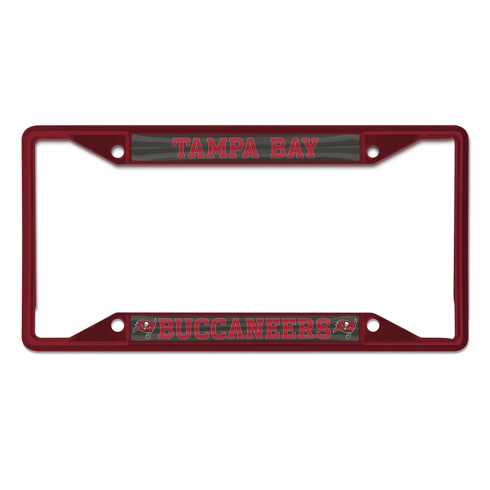 WinCraft Tampa Bay Buccaneers Cadre de plaque d'immatriculation couleur chrome