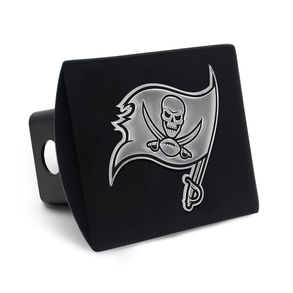 Housse d'attelage WinCraft Premium en métal chromé avec logo des Tampa Bay Buccaneers
