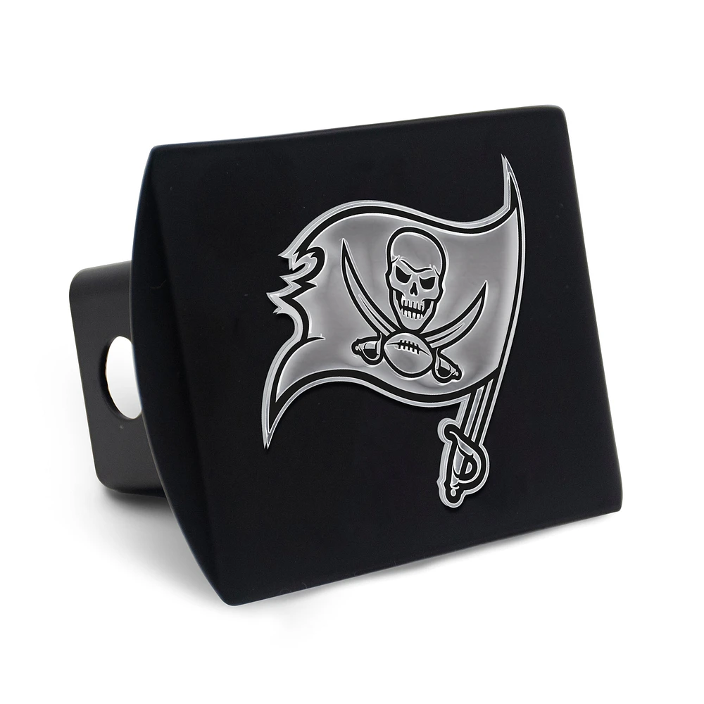 Housse d'attelage WinCraft Premium en métal chromé avec logo des Tampa Bay Buccaneers