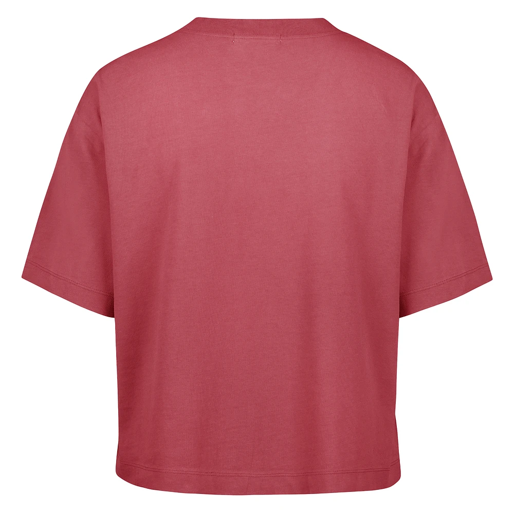 Women's '47  Light Red Tampa Bay Buccaneers Florentina Montauk Cropped T-Shirt