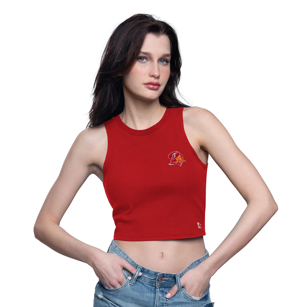 Women's Starter  Red Tampa Bay Buccaneers Show Up Cropped Tank Top