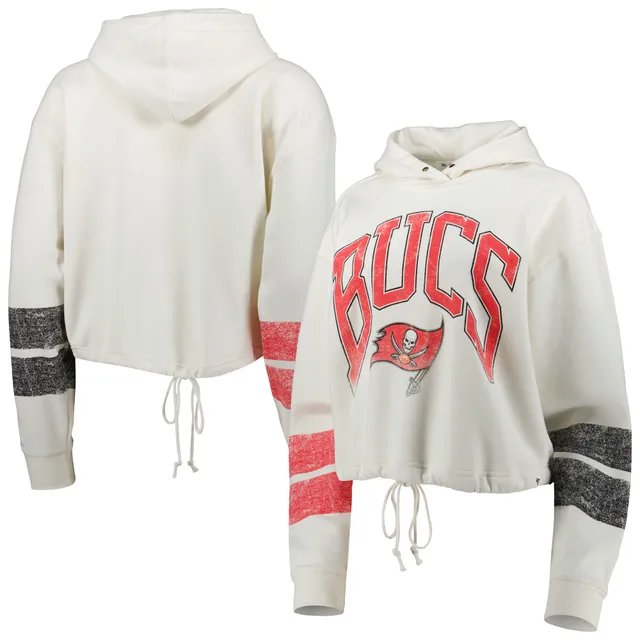 Women's Antigua Red Tampa Bay Buccaneers Victory Chenille Pullover Sweatshirt Size: Extra Large