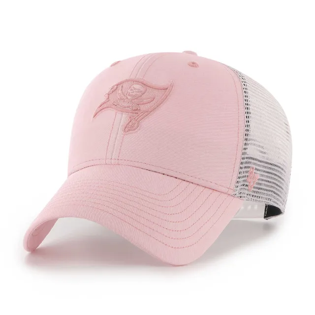 47 Brand Women's Pink, White San Francisco 49Ers Haze Clean Up Trucker  Snapback Hat