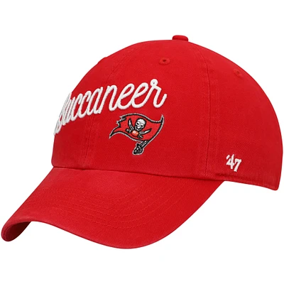 Women's '47 Red Tampa Bay Buccaneers Millie Clean Up Adjustable Hat