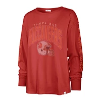 Women's '47 Red Tampa Bay Buccaneers Tom Cat Lightweight Long Sleeve T-Shirt