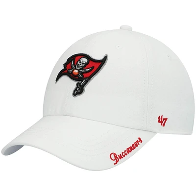 Women's '47 White Tampa Bay Buccaneers Miata Clean Up Logo Adjustable Hat