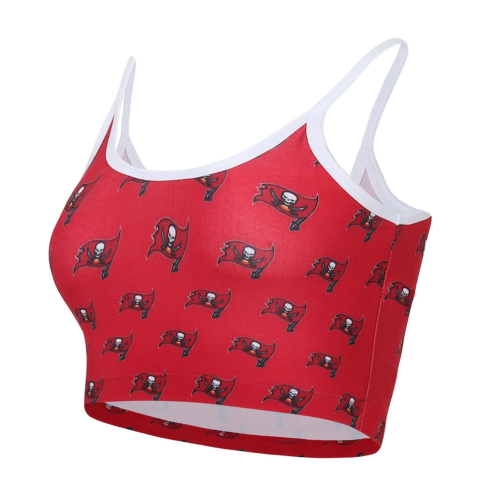 Concepts Sport Red Tampa Bay Buccaneers Gauge Lounge Brassière pour femme