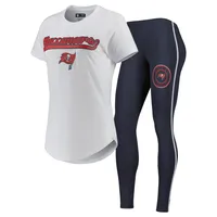 Concepts Sport Ensemble de pyjama et legging Sonata Tampa Bay Buccaneers Blanc/Anthracite pour femme